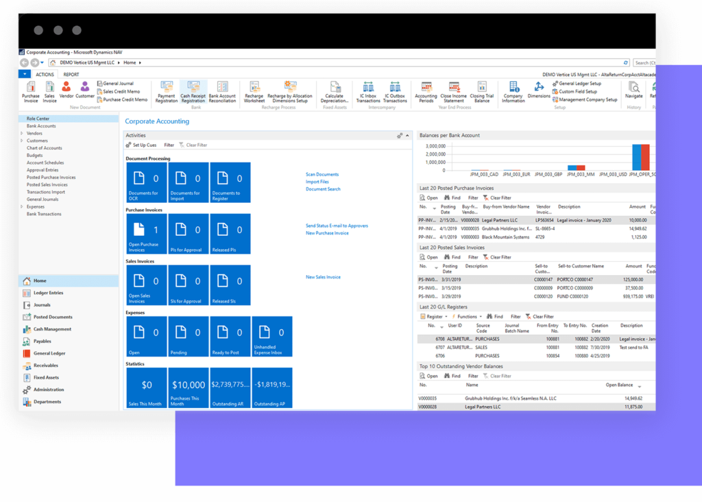 Corporate Accounting Software Solution