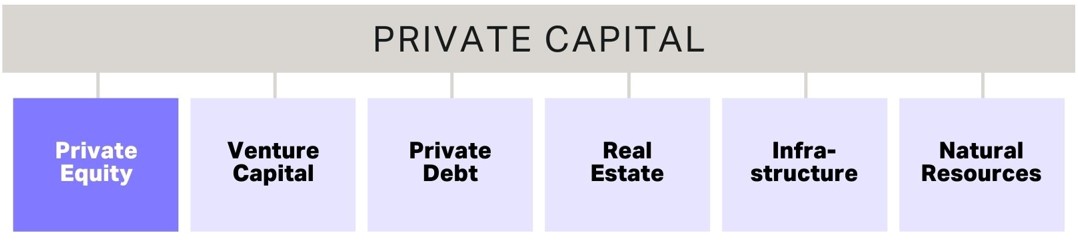Private equity is a segment of private capital